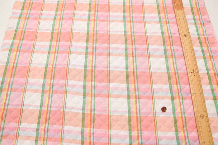 Indian Cotton Madras Check Quilt Fabric <Full Needle> - nomura tailor