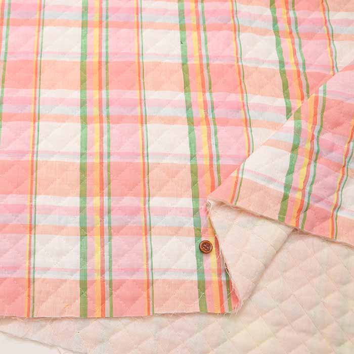 Indian Cotton Madras Check Quilt Fabric <Full Needle> - nomura tailor