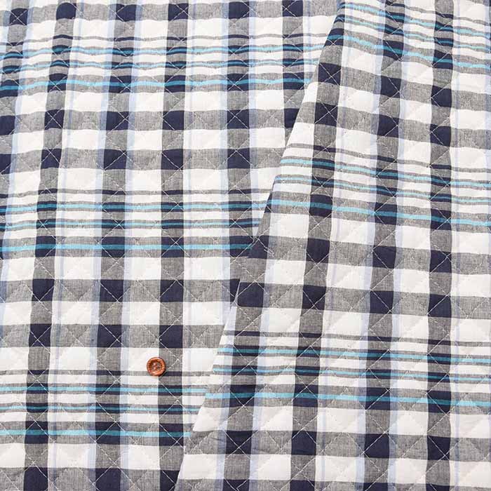 Indian Cotton Madras Check Quilt Fabric <Full Needle> - nomura tailor