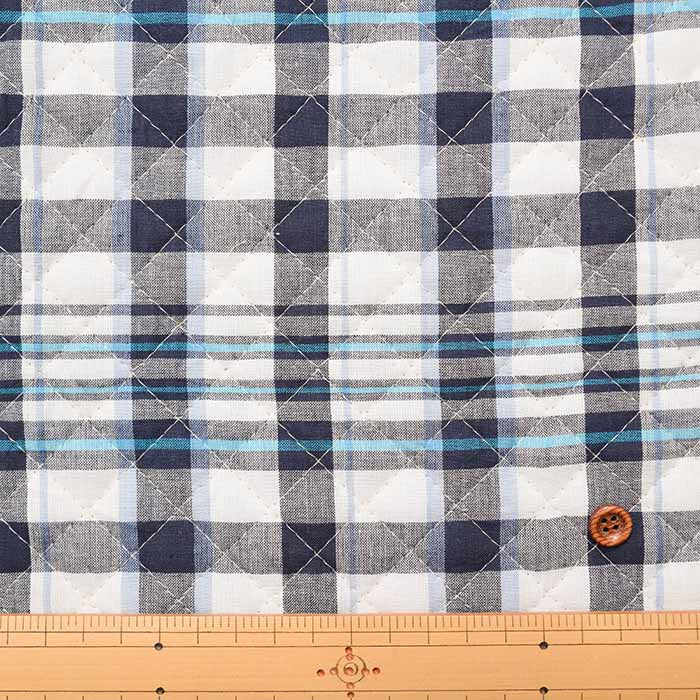 Indian Cotton Madras Check Quilt Fabric <Full Needle> - nomura tailor