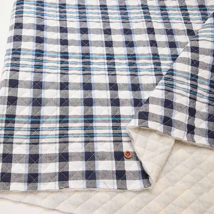 Indian Cotton Madras Check Quilt Fabric <Full Needle> - nomura tailor