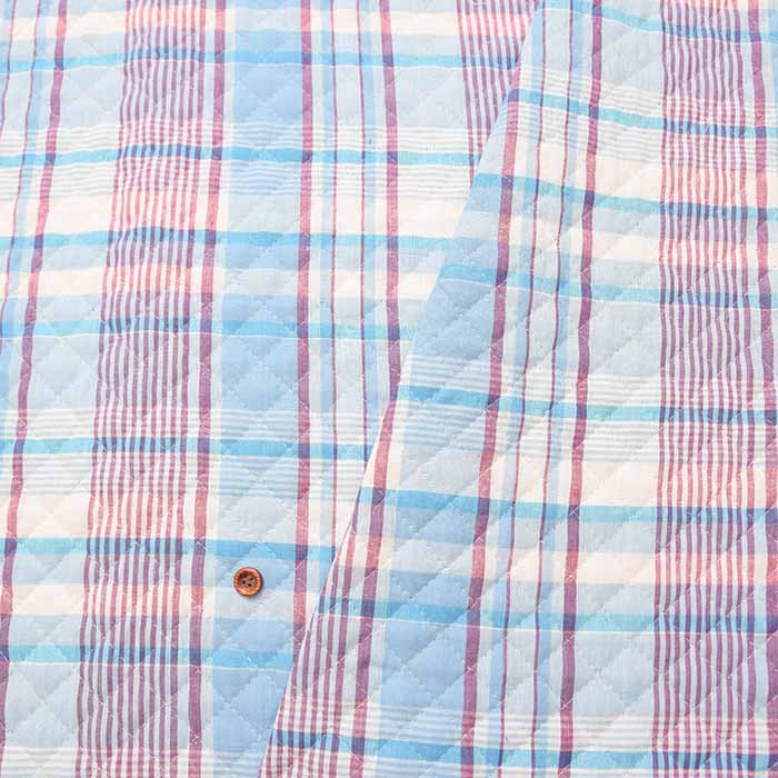 Indian Cotton Madras Check Quilt Fabric <Full Needle> - nomura tailor