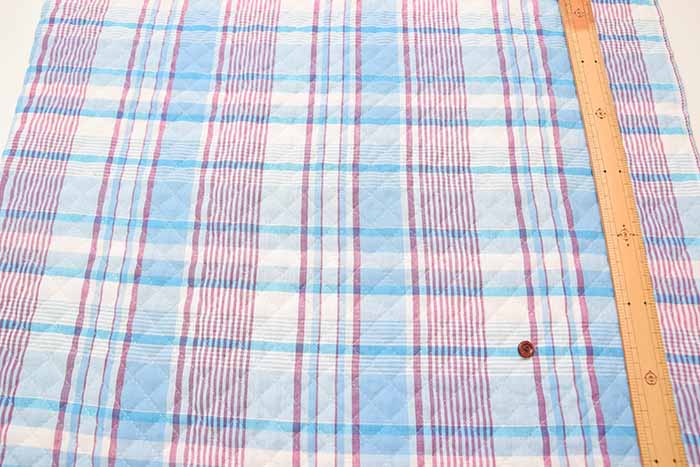 Indian Cotton Madras Check Quilt Fabric <Full Needle> - nomura tailor