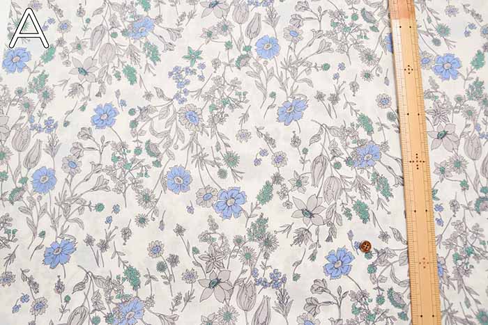 Cotton 60 Loan Printed Fabric Simple Flower - nomura tailor