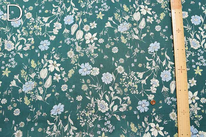 Cotton 60 Loan Printed Fabric Simple Flower - nomura tailor