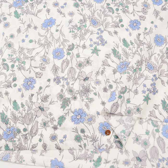 Cotton 60 Loan Printed Fabric Simple Flower - nomura tailor