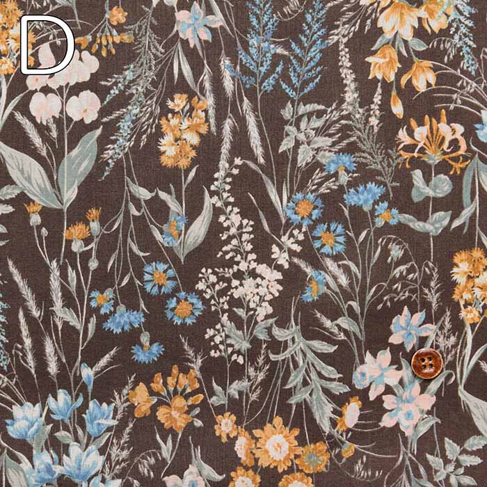 Cotton 60 Loan Printed Fabric Flower - nomura tailor