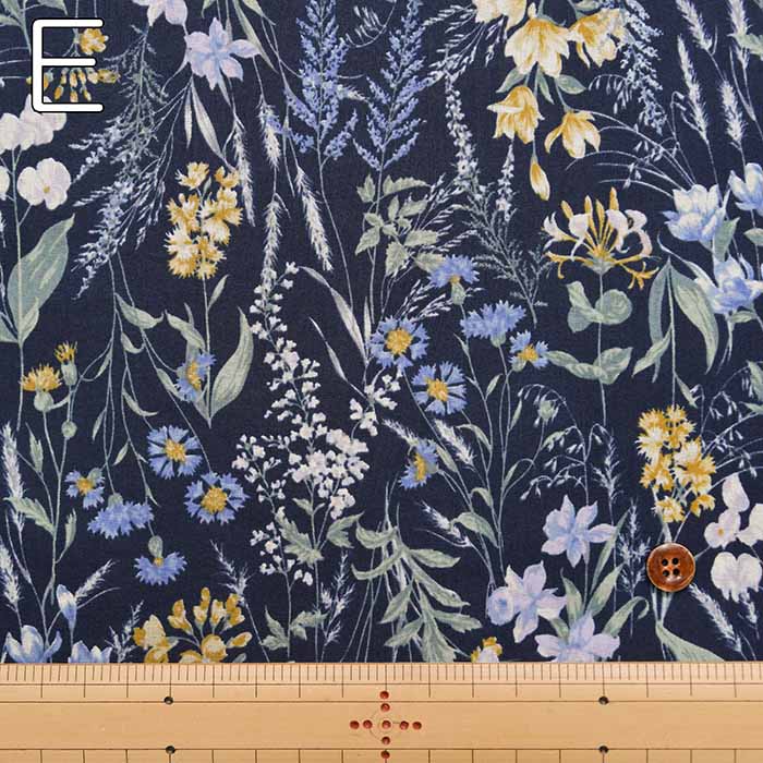 Cotton 60 Loan Printed Fabric Flower - nomura tailor