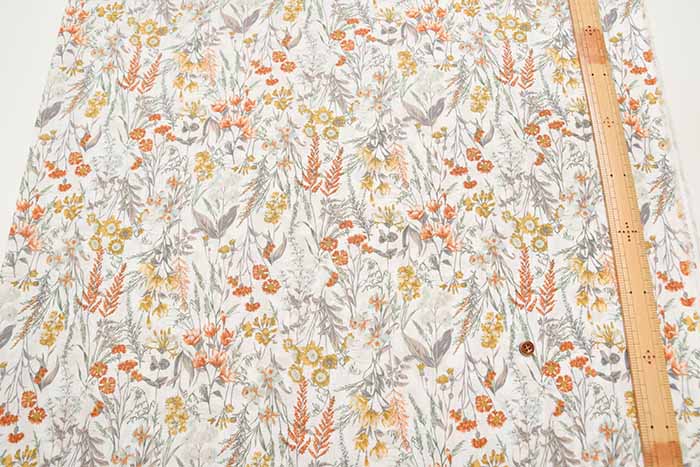 Cotton 60 Loan Printed Fabric Flower - nomura tailor