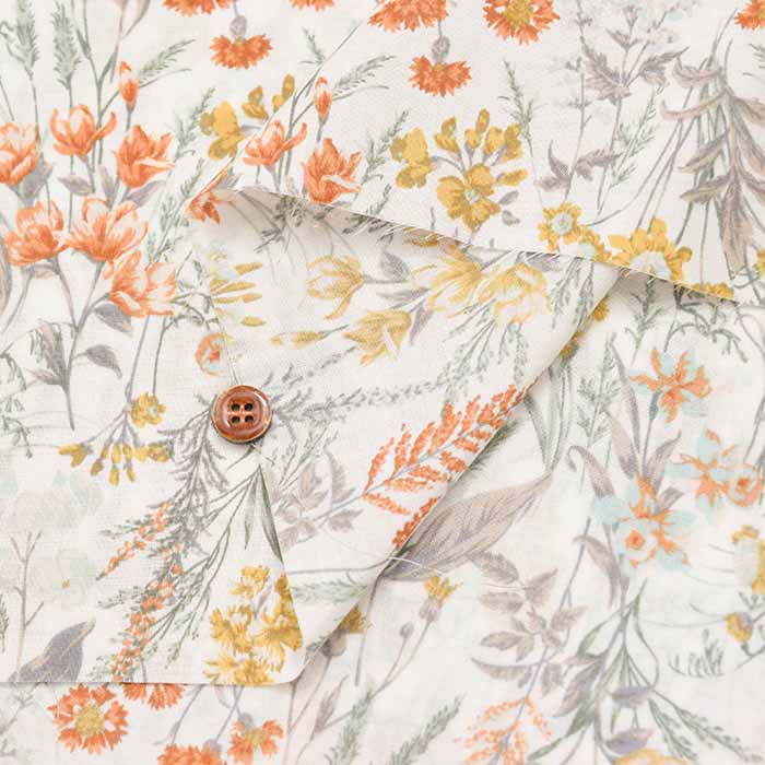 Cotton 60 Loan Printed Fabric Flower - nomura tailor