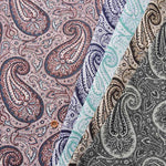 Cotton 40 Broadprint Fabric Paisley - nomura tailor