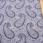 Cotton 40 Broadprint Fabric Paisley - nomura tailor