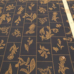Cotton 60 Typewriter Printed Fabric - Embroidery-Style - nomura tailor