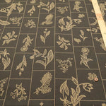 Cotton 60 Typewriter Printed Fabric - Embroidery-Style - nomura tailor