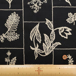 Cotton 60 Typewriter Printed Fabric - Embroidery-Style - nomura tailor