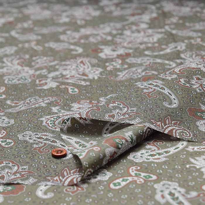 Water-repellent 190 nylon taffeta printed fabric Paisley - nomura tailor