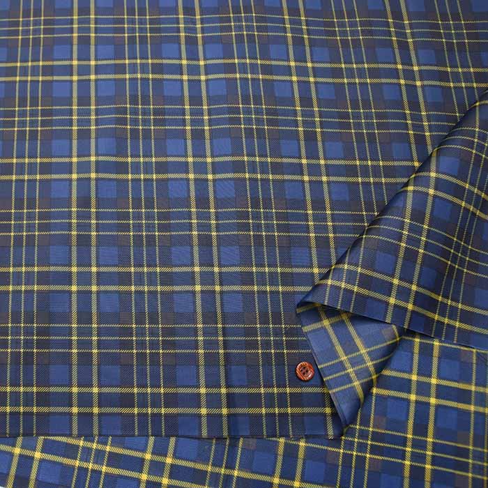 Water-repellent 190 nylon taffeta print fabric Tartan Check - nomura tailor