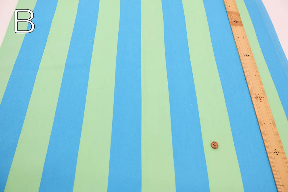 Cotton Oxford Printed Fabric LooPooL - Stripe - nomura tailor