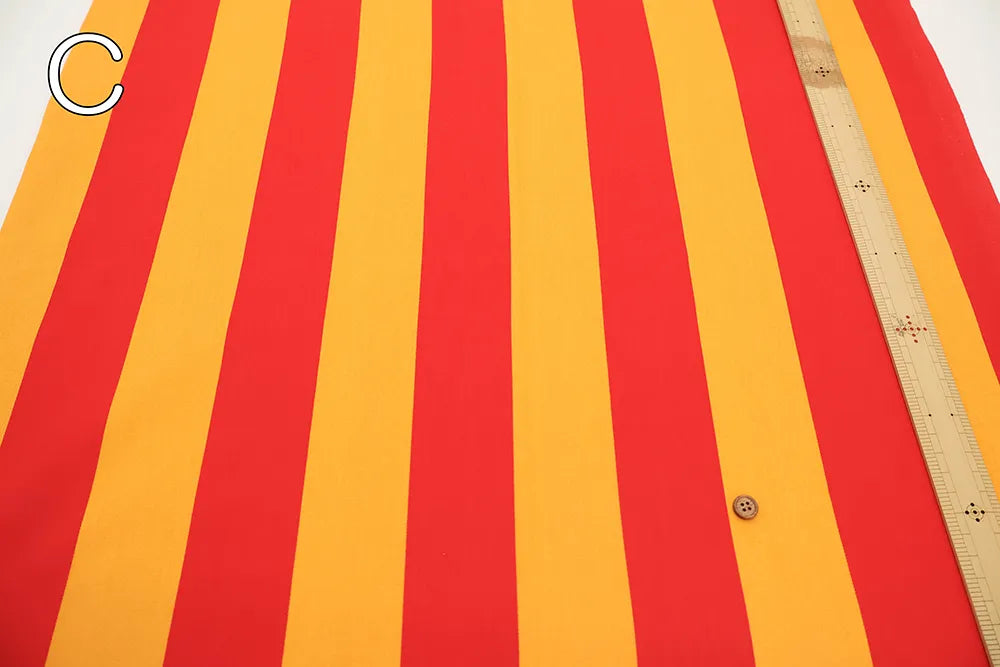 Cotton Oxford Printed Fabric LooPooL - Stripe - nomura tailor