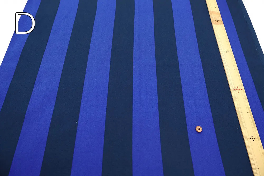 Cotton Oxford Printed Fabric LooPooL - Stripe - nomura tailor