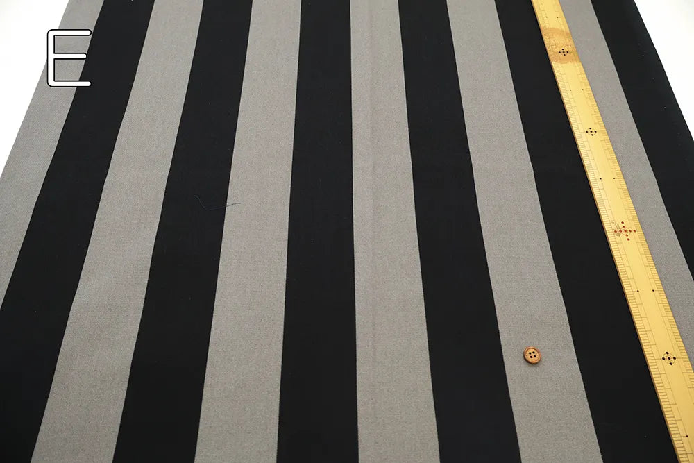 Cotton Oxford Printed Fabric LooPooL - Stripe - nomura tailor