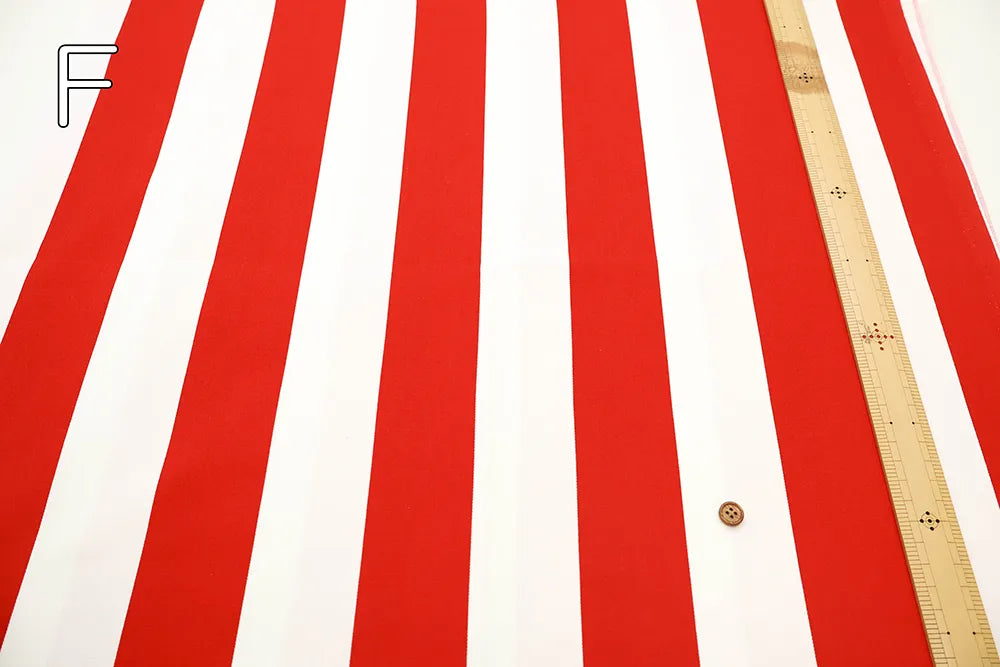 Cotton Oxford Printed Fabric LooPooL - Stripe - nomura tailor