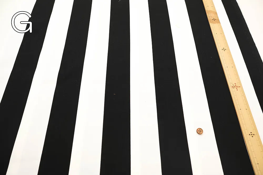 Cotton Oxford Printed Fabric LooPooL - Stripe - nomura tailor