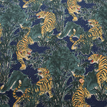 Cotton Muslin Printed Fabric - Vintage-style Tiger - nomura tailor