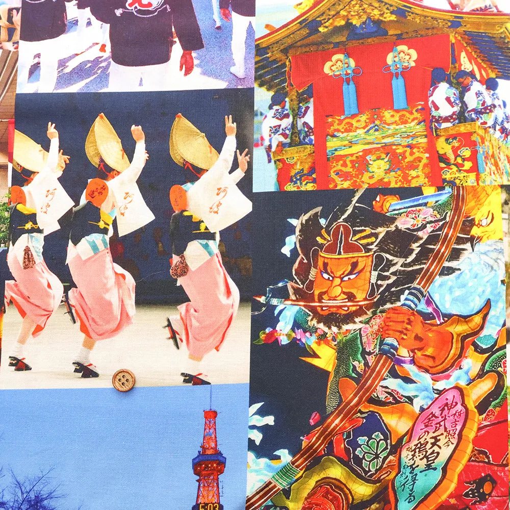 Made in China Cotton Sheeting Inkjet-printed Fabric - Japanese festivals - nomura tailor
