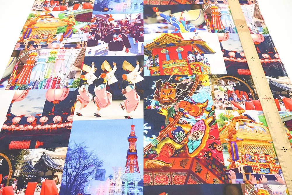 Made in China Cotton Sheeting Inkjet-printed Fabric - Japanese festivals - nomura tailor