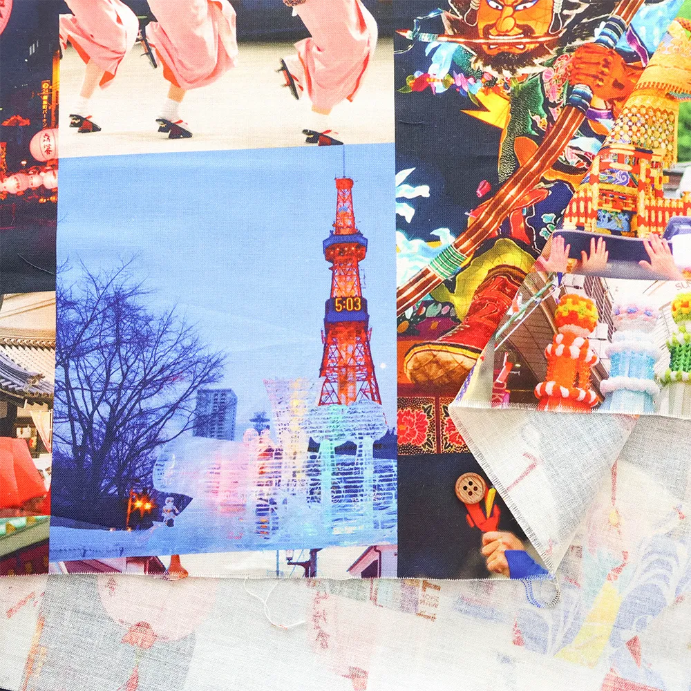 Made in China Cotton Sheeting Inkjet-printed Fabric - Japanese festivals - nomura tailor
