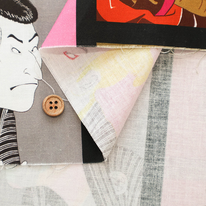 Made in China Cotton Muslin Inkjet-printed Fabric - Kabuki - nomura tailor