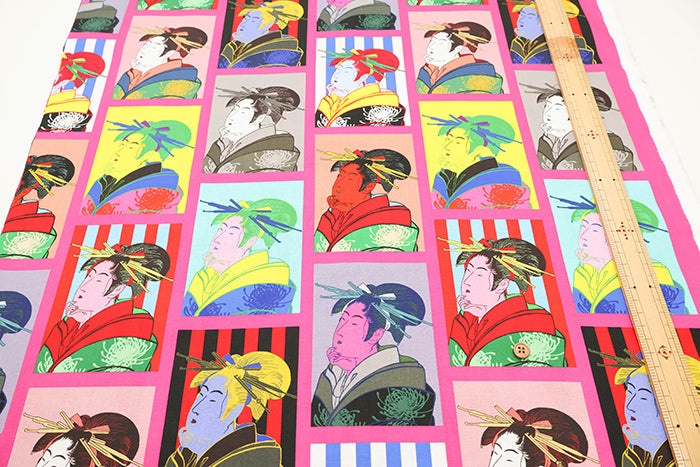 Made in China Cotton Muslin Inkjet-printed Fabric - Ukiyo-e - nomura tailor