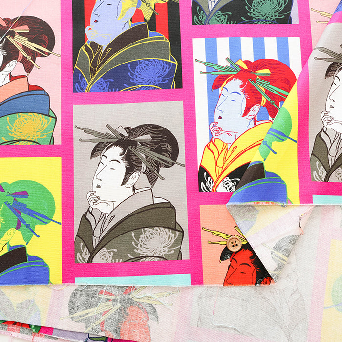 Made in China Cotton Muslin Inkjet-printed Fabric - Ukiyo-e - nomura tailor