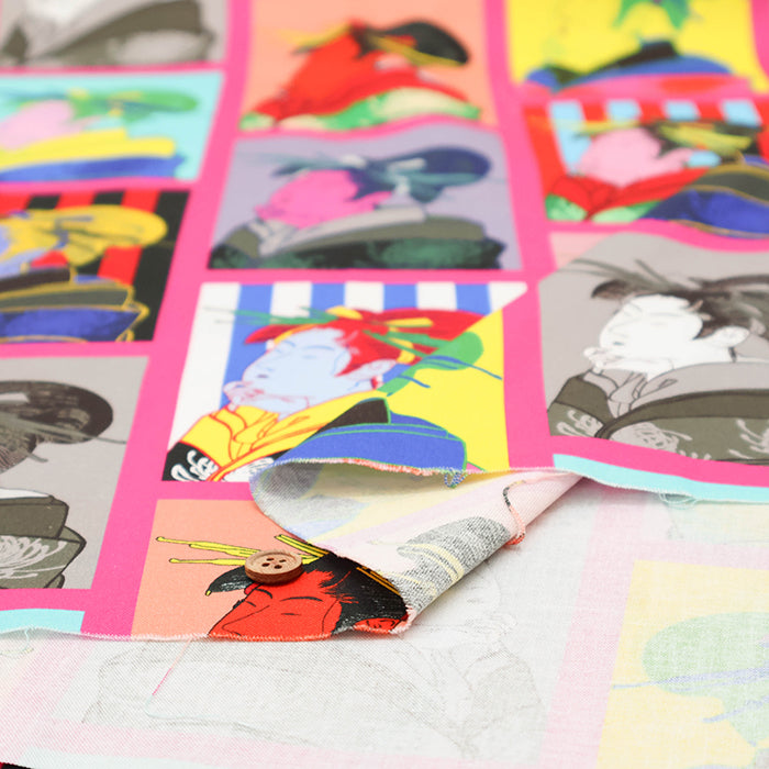Made in China Cotton Muslin Inkjet-printed Fabric - Ukiyo-e - nomura tailor