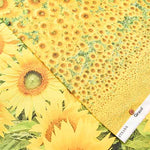 Cotton cinching inkjet print fabric Sunflower made in China - nomura tailor