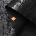 Embossed leather croc - nomura tailor