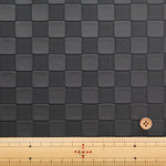 Embossed Faux Leather Fabric - Checkerboard - nomura tailor