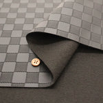 Embossed Faux Leather Fabric - Checkerboard - nomura tailor