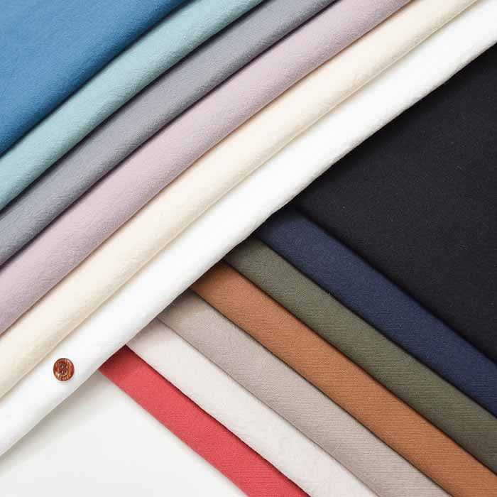 Cotton 30 Ox Vintage Triple Washer Fabric plain - nomura tailor