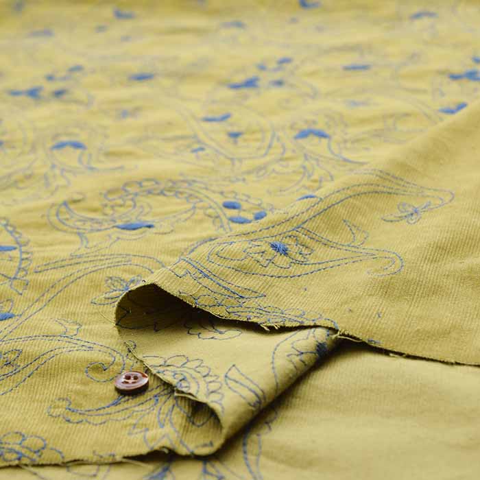 Cotton Shirt Call Embroidery Fabric Paisley made in China - nomura tailor