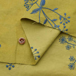 Cotton Shirt Call Embroidery Fabric Flower Wreath made in China - nomura tailor