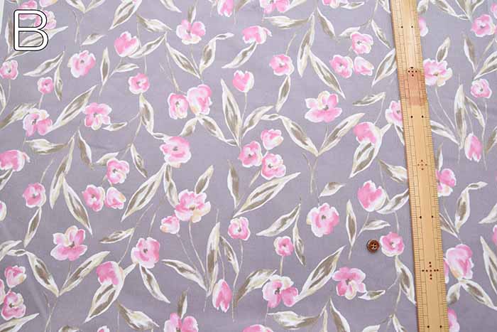 Cotton shirt call print fabric Flower - nomura tailor