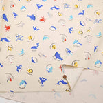 Cotton Ox Printed Fabric Pixel Sea - nomura tailor