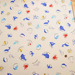 Cotton Ox Printed Fabric Pixel Sea - nomura tailor