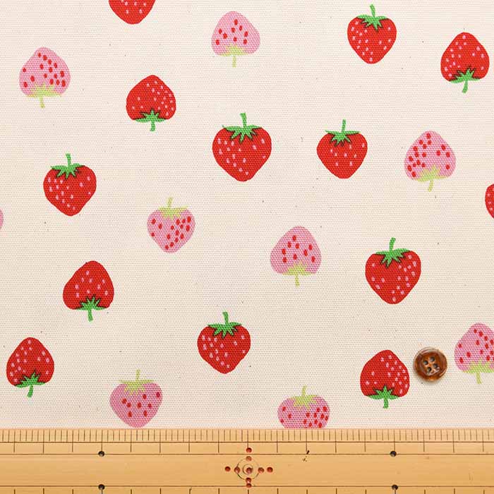 Cotton Ox Printed Fabric Strawberry - nomura tailor