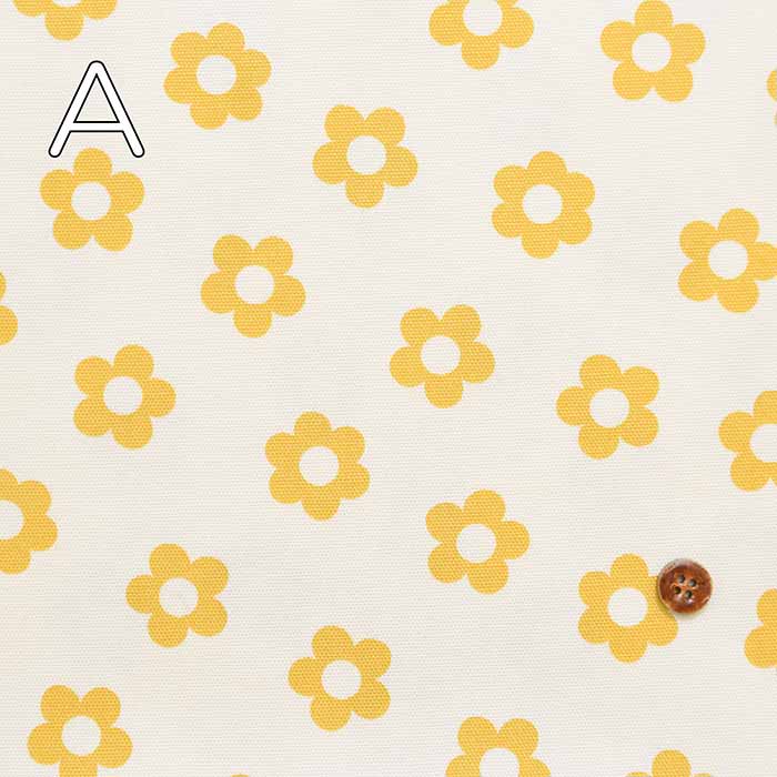 Cotton Ox Printed Fabric Daisy - nomura tailor