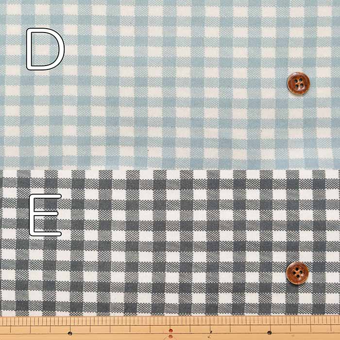 Cotton smooth printed fabric Gingham - nomura tailor