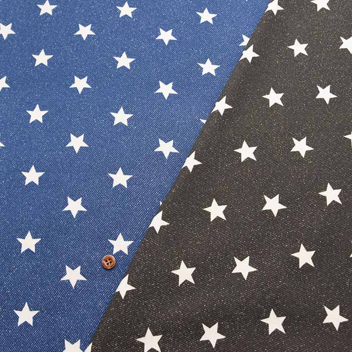 Cotton denim-like smooth knit fabric Star - nomura tailor