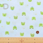 Cotton sheeting print fabric Frog - nomura tailor